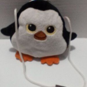 Wild Republic Penguin 6" Plush Clasp Coin Purse Wallet with Carry Strap
